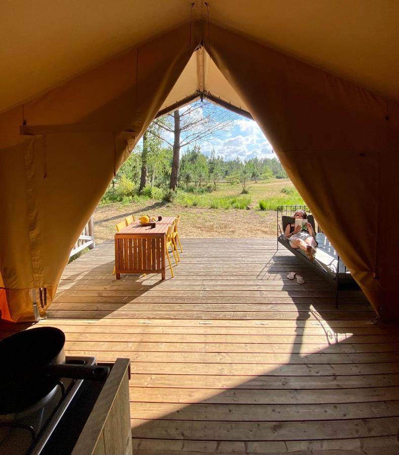 Camping La Kahute - Tente Lodge Au Coeur De La Foret Carcans Eksteriør bilde