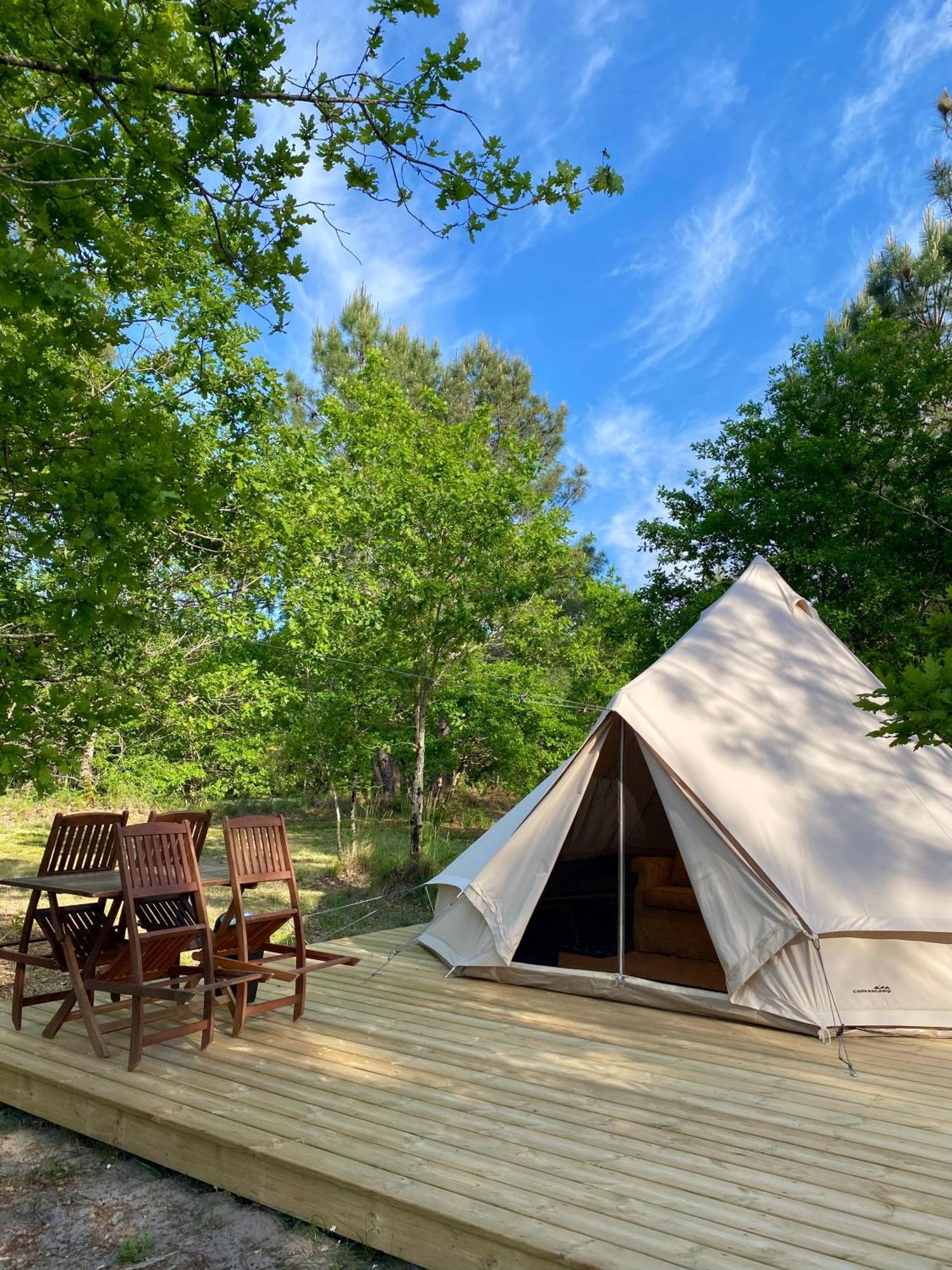 Camping La Kahute - Tente Lodge Au Coeur De La Foret Carcans Eksteriør bilde