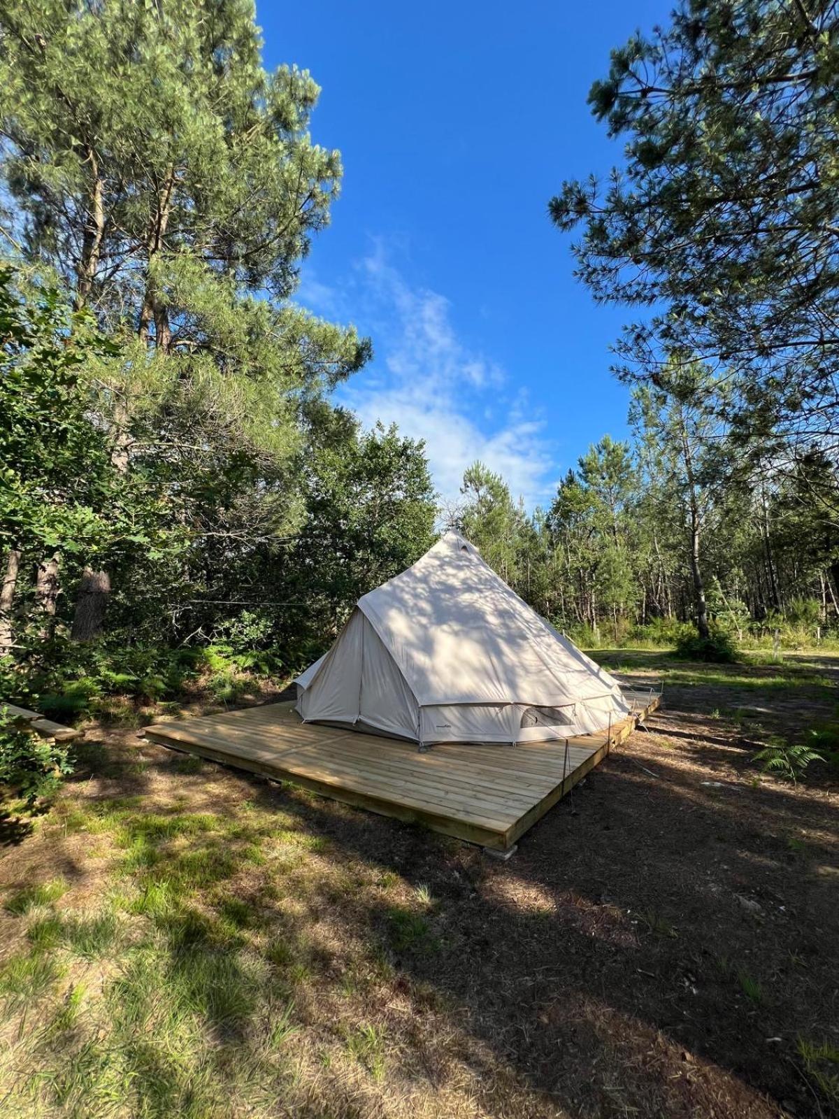 Camping La Kahute - Tente Lodge Au Coeur De La Foret Carcans Eksteriør bilde