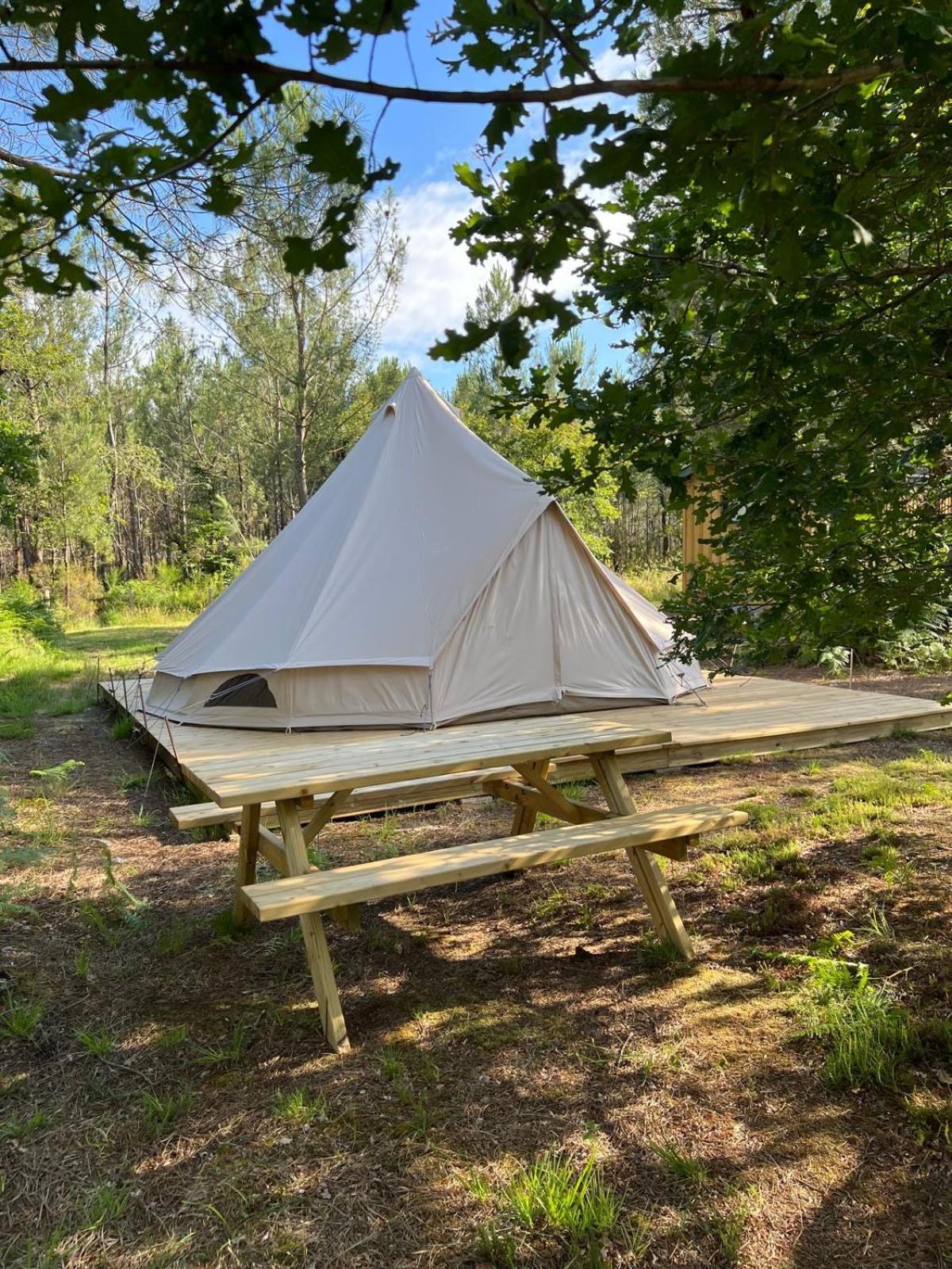 Camping La Kahute - Tente Lodge Au Coeur De La Foret Carcans Eksteriør bilde