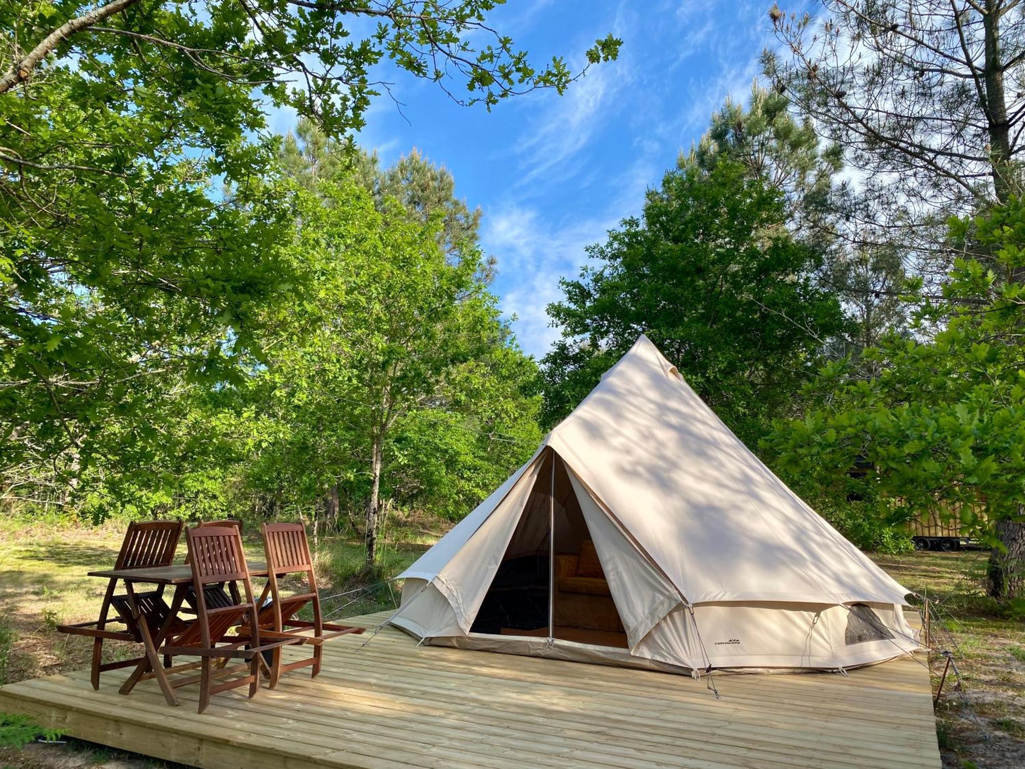 Camping La Kahute - Tente Lodge Au Coeur De La Foret Carcans Eksteriør bilde